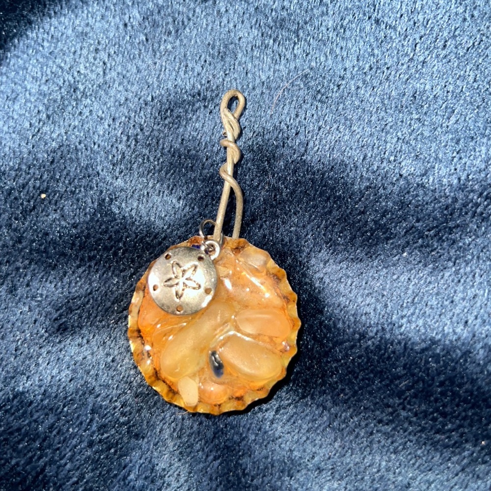 Charm made out of Sea Glass from Lake Erie